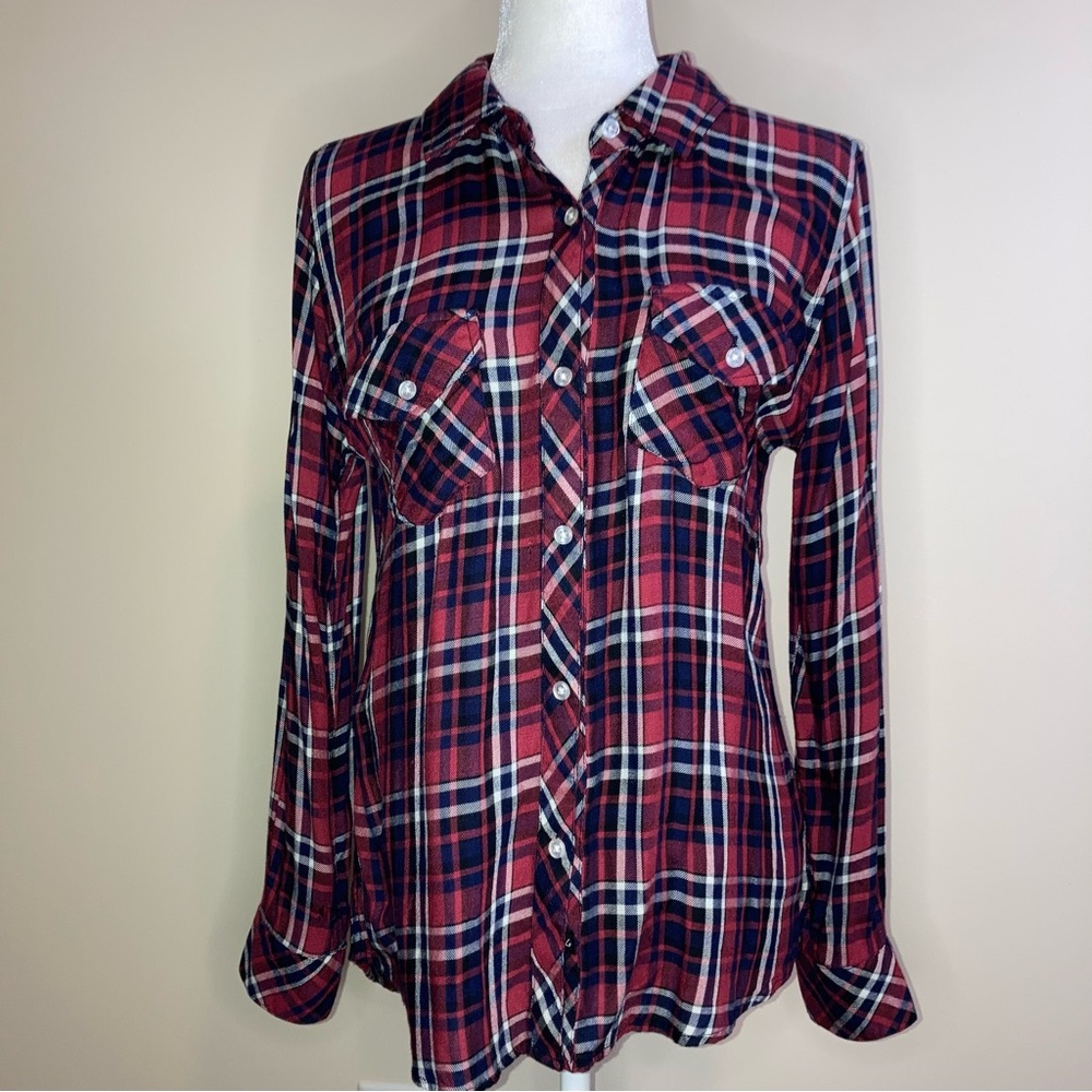 Rails Two Pocket Button Up Shirt Red S